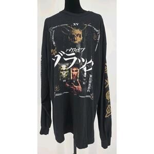 Rucking Fotten House of Black Mens Shirt 2XL Double Sided Long Sleeve Shirt AEW